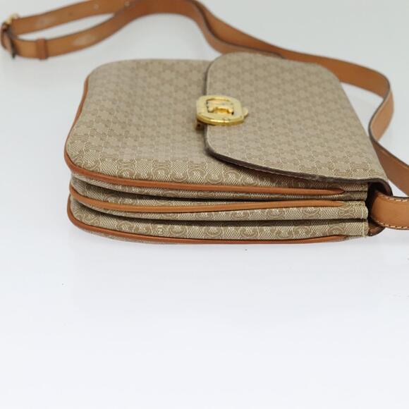 CELINE Macadam Canvas Shoulder Bag Pvc Beige Gold - Picture 5 of 13